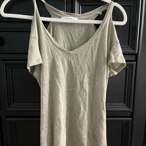 light green muted T-shirt. Worn once.